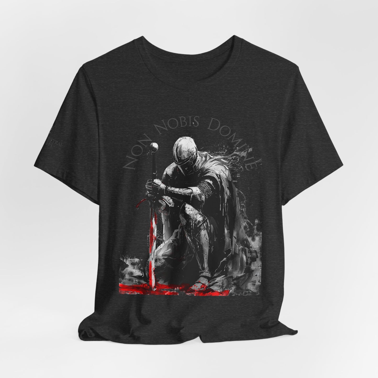 Knight Kneeling "Non Nobis Domine"