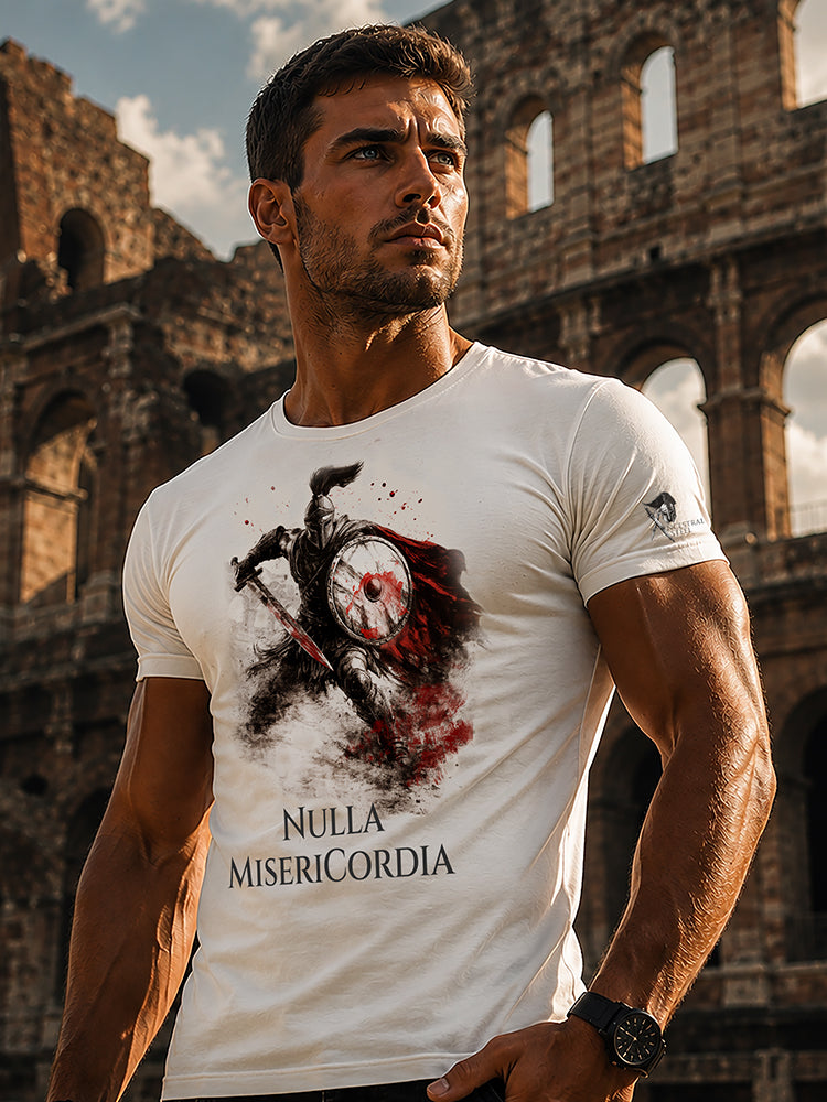 Gladiator — “Nulla Misericordia”    Mercy is earned. Resolve is chosen.