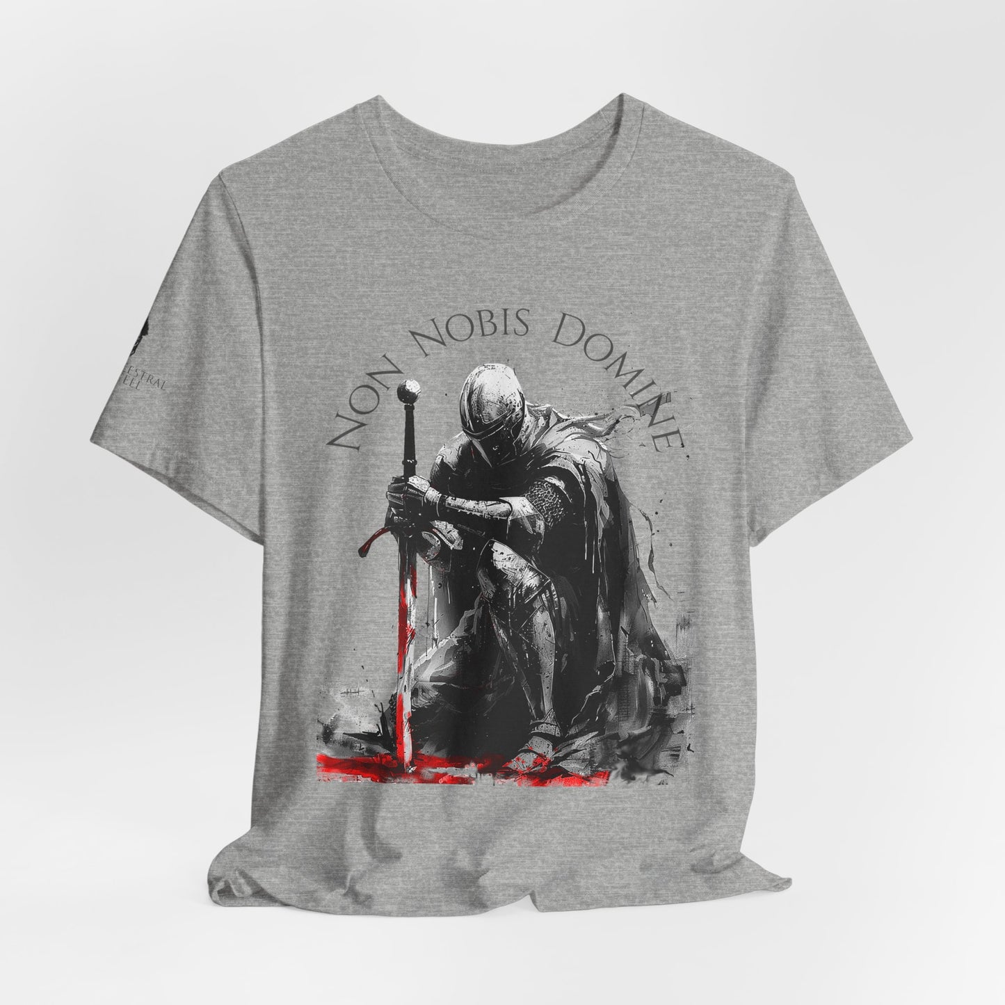 Knight Kneeling "Non Nobis Domine"