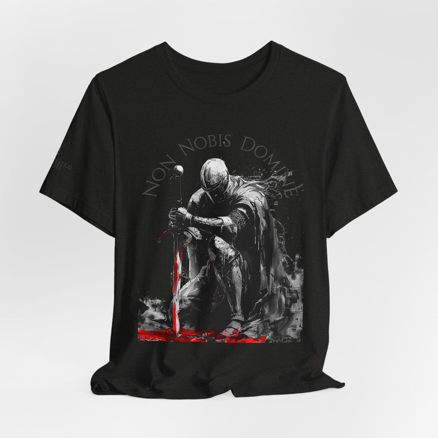 Knight Kneeling "Non Nobis Domine"