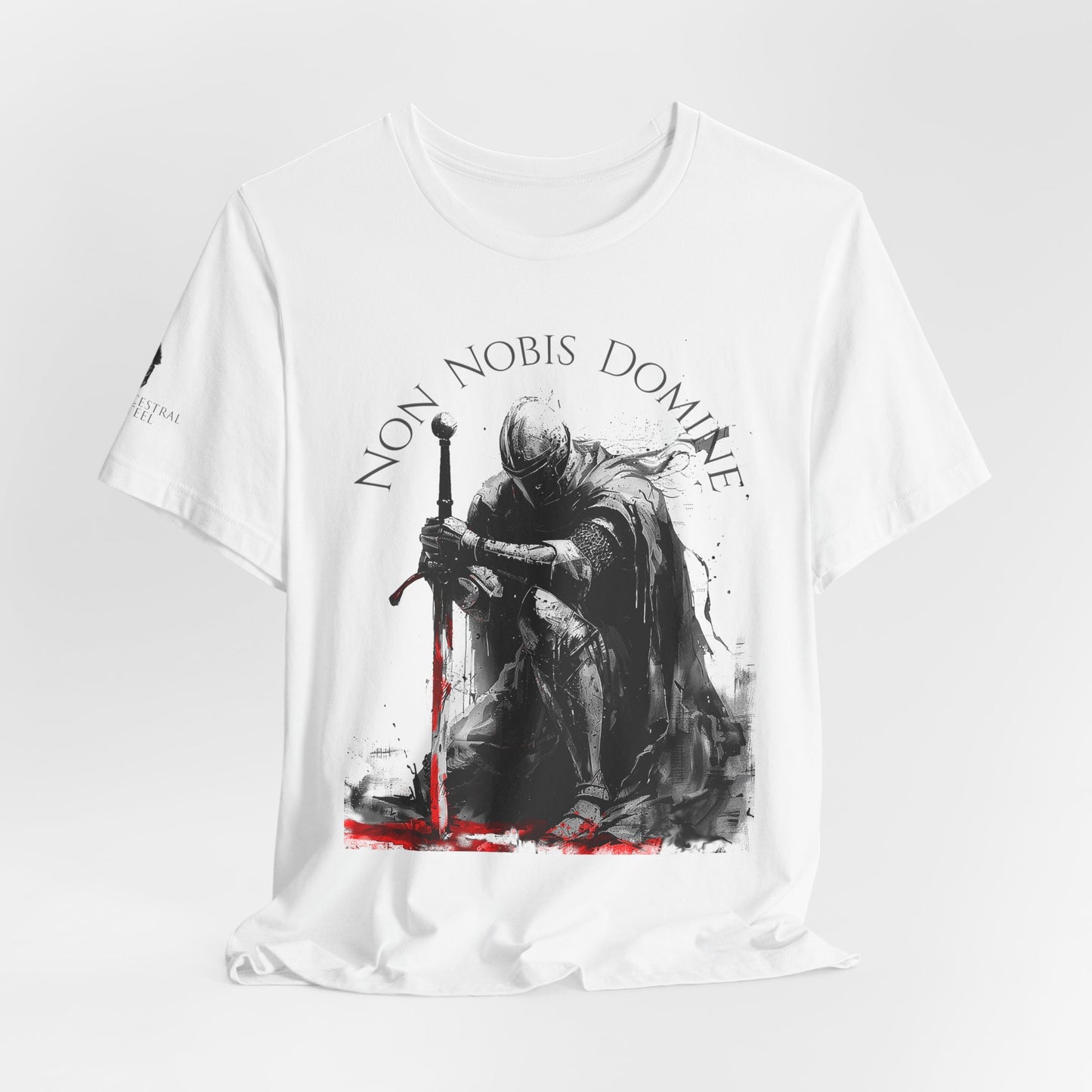 Knight Kneeling "Non Nobis Domine"