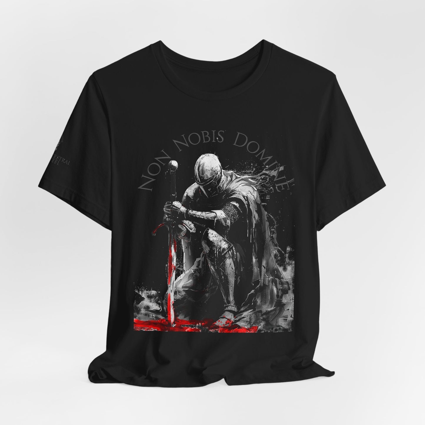 Knight Kneeling "Non Nobis Domine"
