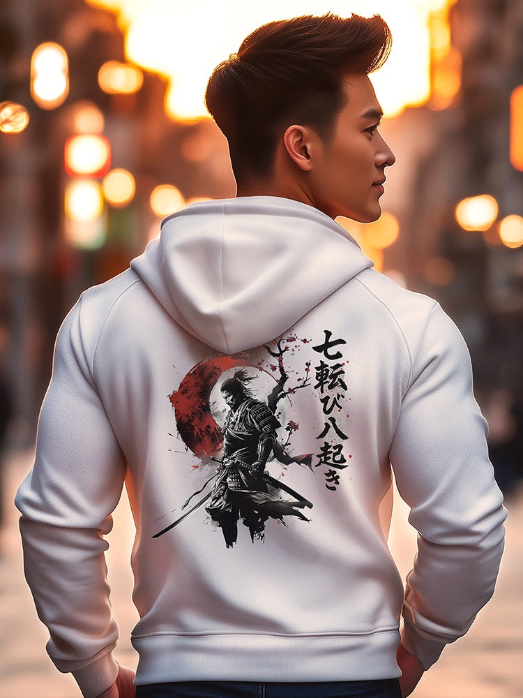 Warrior graphic zip hoodie for men, urban streetwear hoodie with warrior artwork on back, samurai gladiator spartan knight design hoodie, modern athletic fit hoodie, masculine fitness apparel, premium cotton blend zip hoodie, strength honor legacy clothing brand Ancestral Steel, stylish gym hoodie, motivational warrior fashion, casual street style hoodie for men.